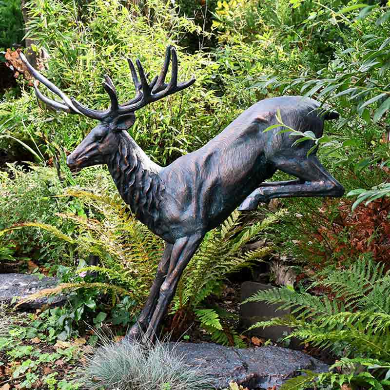 Home & Garden UK Landing Stag Garden Statue image 0