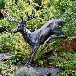 Home & Garden UK Landing Stag Garden Statue image 0