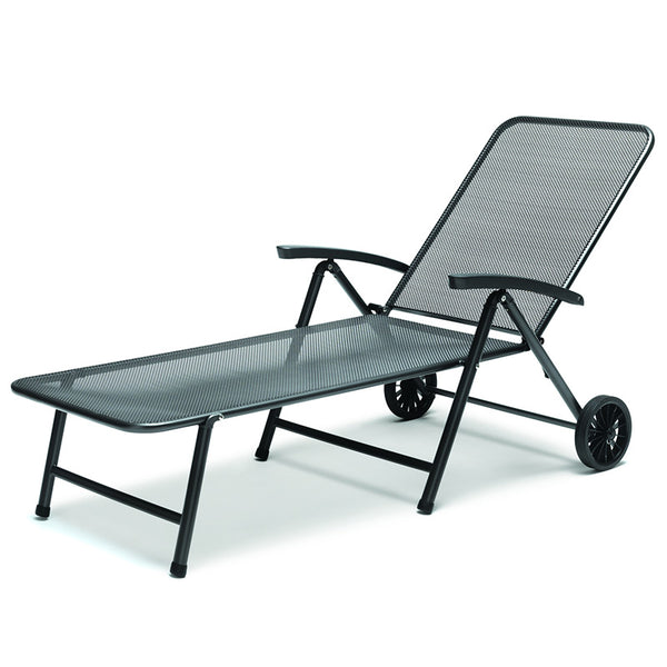 Kettler Classic Mesh Novero Sun Lounger with Sage Cushion image 2
