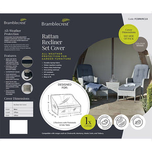 Bramblecrest Cover for Rattan Recliner Set image 1