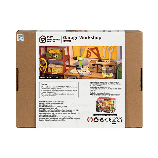 Robotime Garage Workshop DIY Miniature House image 9