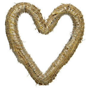 Decoris Heart-Shaped Straw Wreath image 0