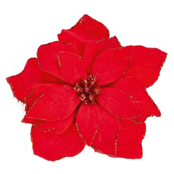 Premier Red Poinsettia Clip image 0