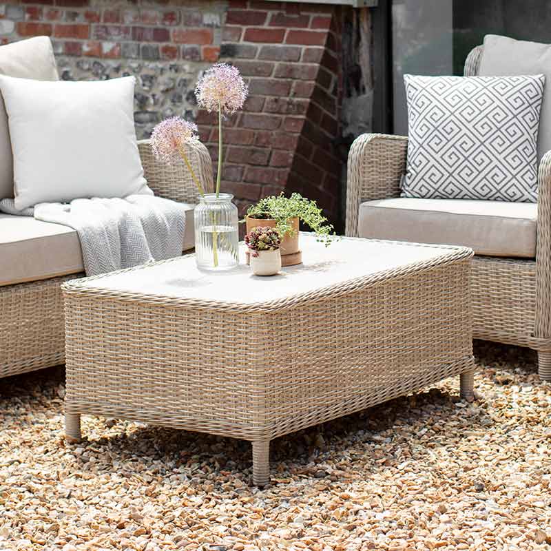 Bramblecrest Chedworth Garden Lounge Set in Sandstone Weave image 0