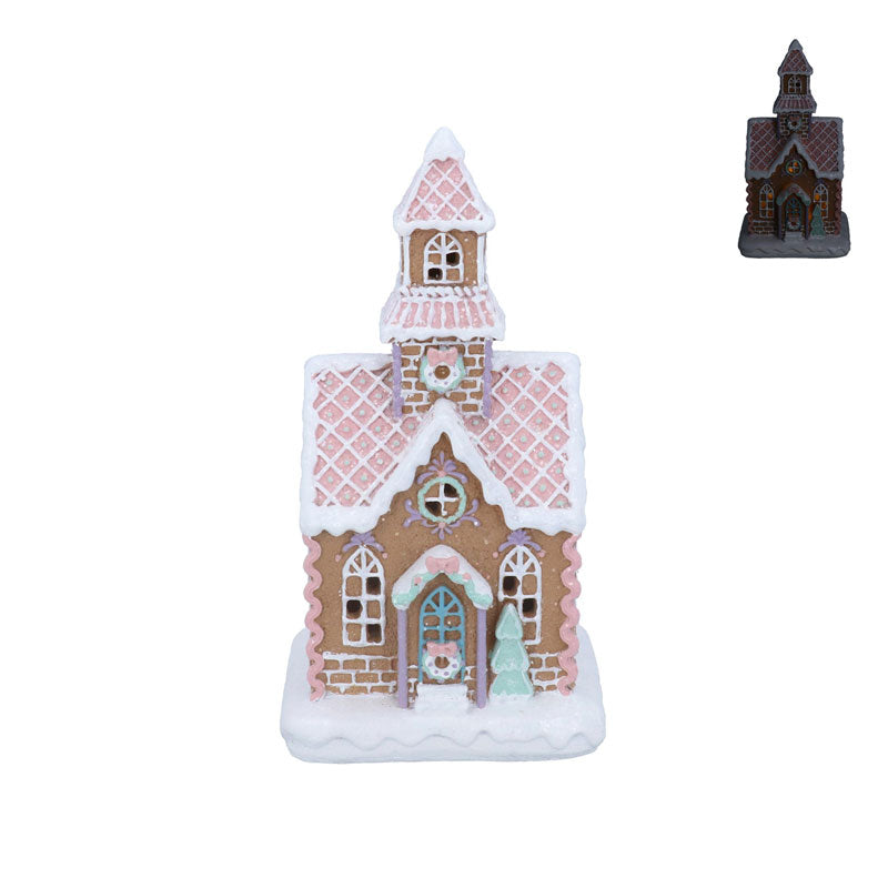 Gisela Graham Iced Gingerbread House with LEDs image 0