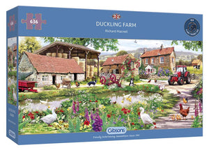 Gibsons Duckling Farm 636 Piece Jigsaw Puzzle image 1
