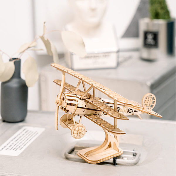 Robotime Airplane DIY Wooden 3D Puzzle image 3