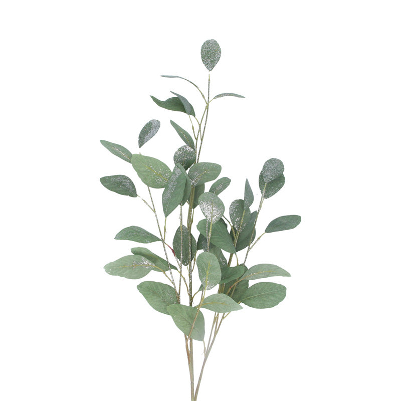 Gisela Graham Silver Glittered Leaf Spray (94cm) image 0