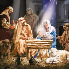 Ling Charity Christmas Cards - Around The Manger (Pack of 6) image 0