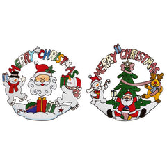 Premier Merry Christmas Wreath Window Sticker (Assorted Designs) image 0