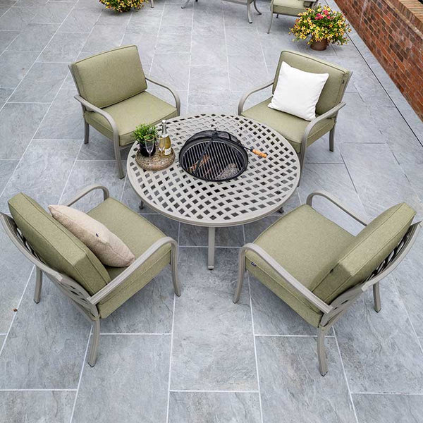 Hartman Buxton 4 Seat Cosy Fire Pit Lounge Set image 7