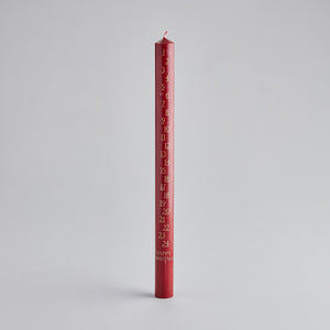 St Eval Red Christmas Advent Candle image 0