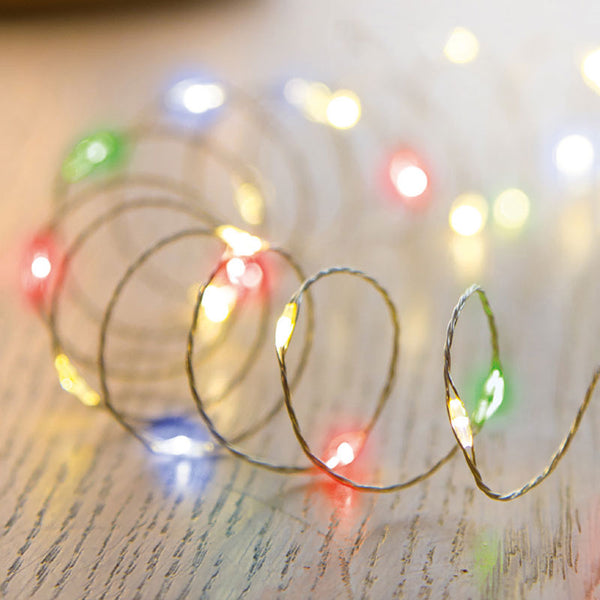 Premier 50 Multi-Action Battery Operated LED MICROBRIGHTS with Timer - Multi-Coloured image 0