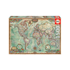 University Games Political Map Of The World 1500pc Jigsaw Puzzle image 0