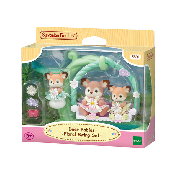 Sylvanian Families Deer Babies - Floral Swing Set image 3
