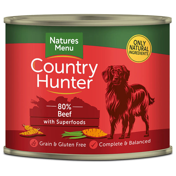 Natures Menu Country Hunter with Superfoods 600g Can - Beef image