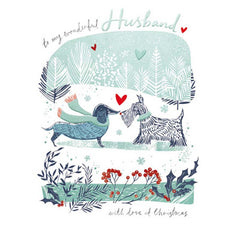 Woodmansterne Wonderful Husband Christmas Card image 0