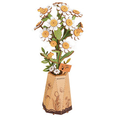 Robotime Chamomile DIY Wooden Flower 3D Puzzle image 0