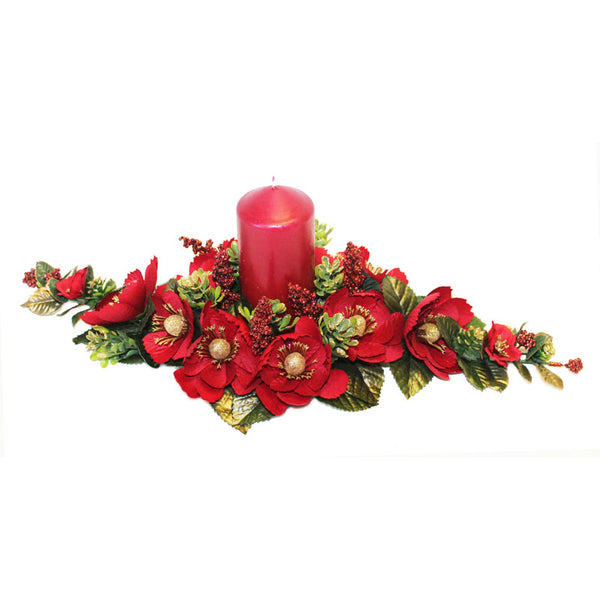 Peggy Wilkins Winter Flowers Candle Ring - Table Centre image