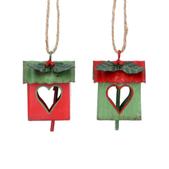 Gisela Graham Tin Birdhouse (Assorted Designs) image 0