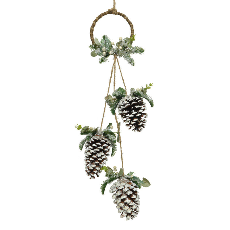 Decoris Pinecone Hanger with Leaves & Berries image 0