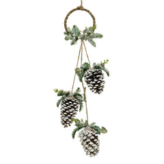 Decoris Pinecone Hanger with Leaves & Berries image 0