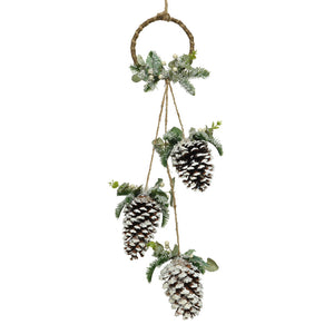 Decoris Pinecone Hanger with Leaves & Berries image 0