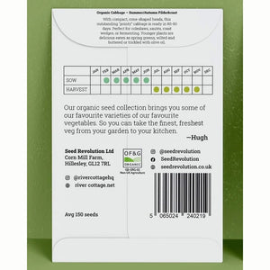 River Cottage Organic Seeds – Cabbage ‘Filderkraut’ (1 Packet) image 1
