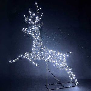 NOMA Black Frame Duo-Bulb Richmond Leaping Stag image 0