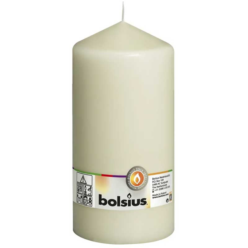 Bolsius Ivory Pillar Candle image 0