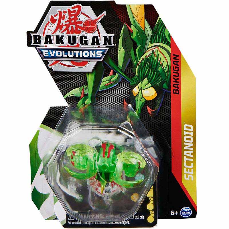 Bakugan Evolutions, Elemental Clear Sectanoid Collectible Action Figure and Trading Card, Ages 6+ image 0