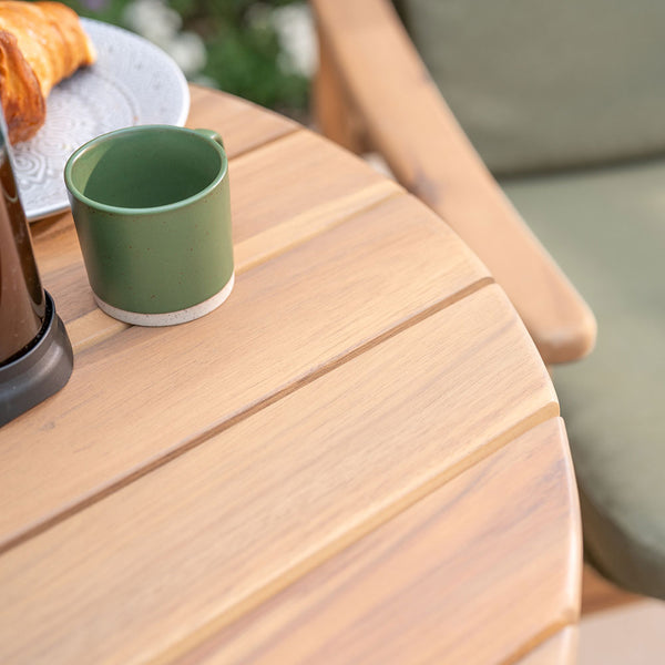 Kettler Meadow 2-Seat Wood & Rope Bistro Set image 2