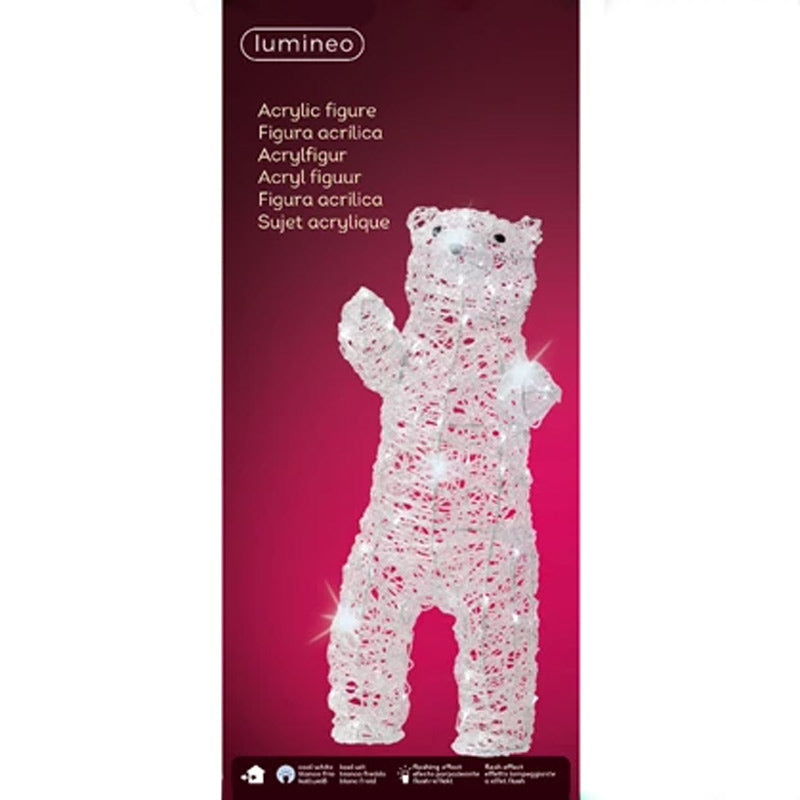 Lumineo LED Flashing Acrylic Bear image 0