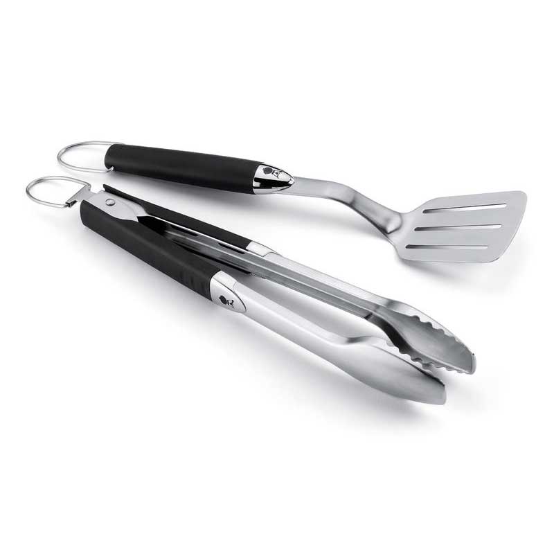 Weber Premium Compact Barbecue Tool Set - Spatula & Tongs image 0