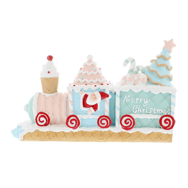Festive Santa Cake Train Decoration image 0