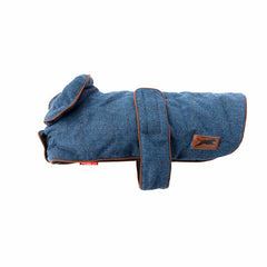 House of Paws Navy Tweed Dog Coat image 0
