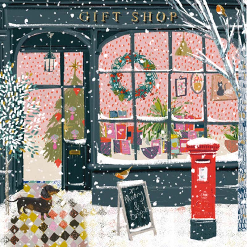 Woodmansterne Christmas Shopping Christmas Card image 0