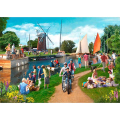 House of Puzzles Happy Days Big 500 Piece Jigsaw Puzzle image 0