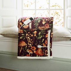 Deyongs Heated Sherpa Throw - Mushroom image 0