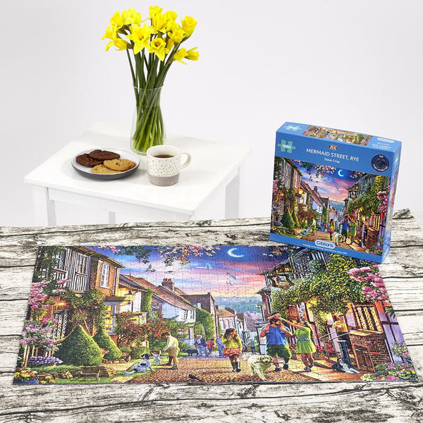 Gibsons Mermaid Street, Rye 1000 Piece Jigsaw Puzzle image 1