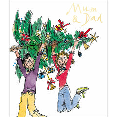 Woodmansterne People Mum & Dad Christmas Card image 0