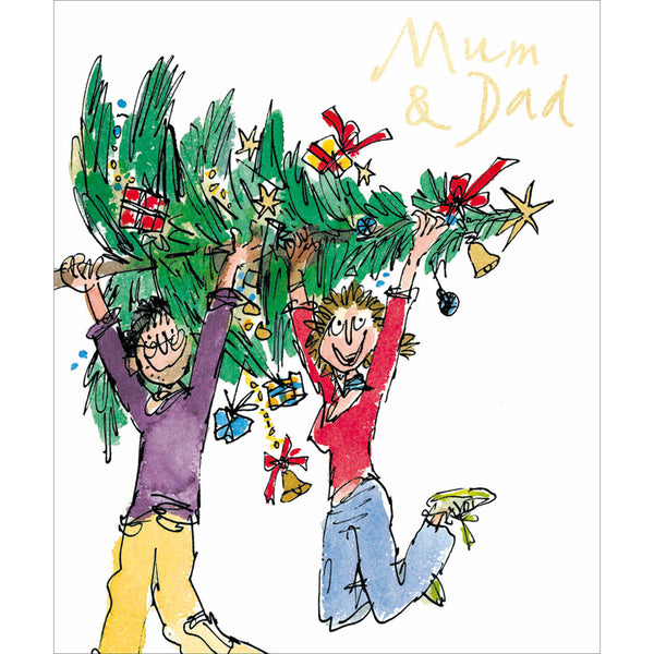 Woodmansterne People Mum & Dad Christmas Card image 0