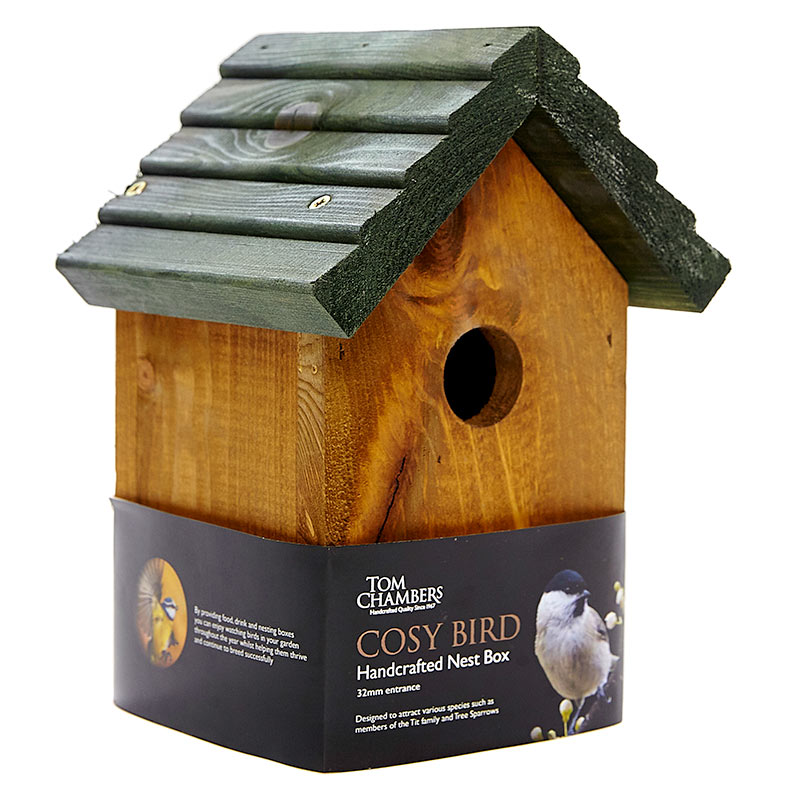 Tom Chambers Cosy Bird Handcrafted Nest Box image 0