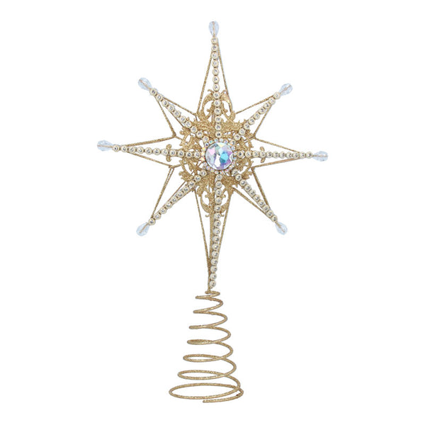 Gisela Graham Gold Tree Top Star image 0
