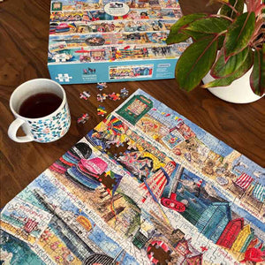 Gibsons Deckchairs & Donkeys 1000 Piece Jigsaw Puzzle image 4