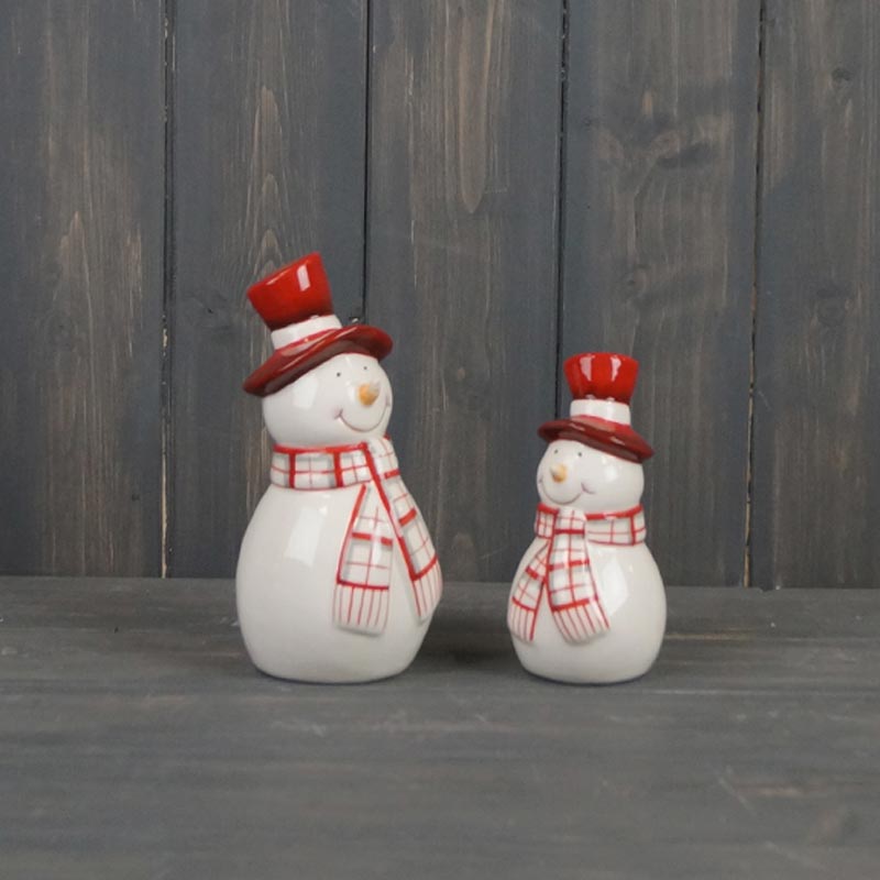 Satchville Ceramic Snowman with Scarf image 0