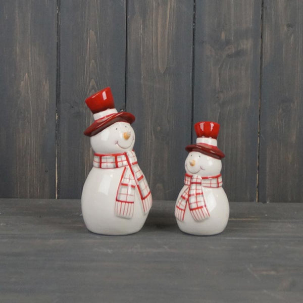 Satchville Ceramic Snowman with Scarf image 0