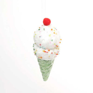 Green Ice Cream Cone image 0