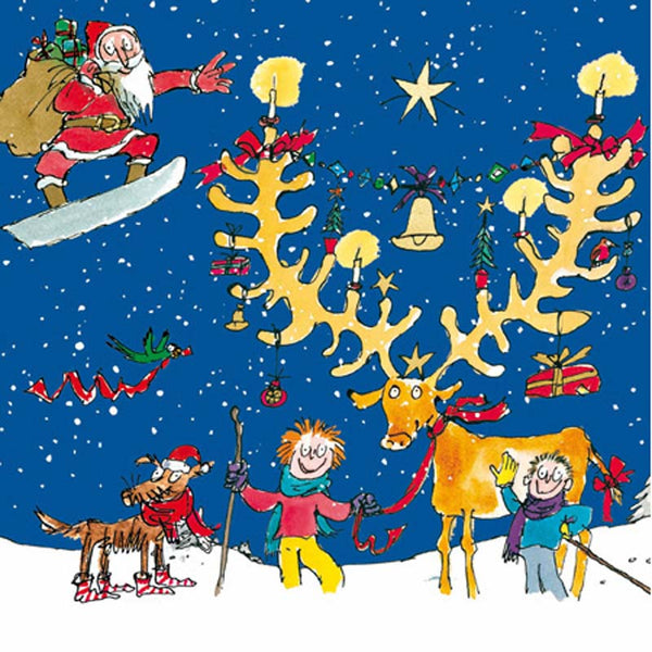 Woodmansterne Christmas Reindeer Christmas Card image 0