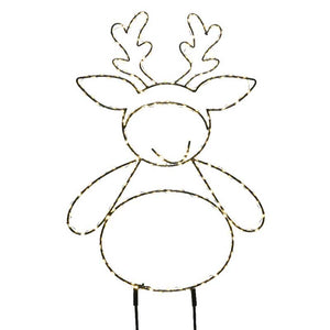 Lumineo LED Metal Reindeer Garden Pick image 0
